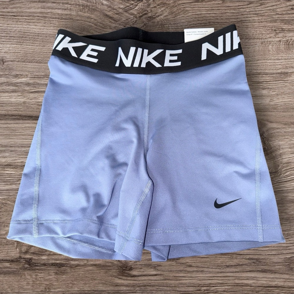 Nike Pro Women's Dri-FIT 5" Training Shorts World Indigo Size XS Compression